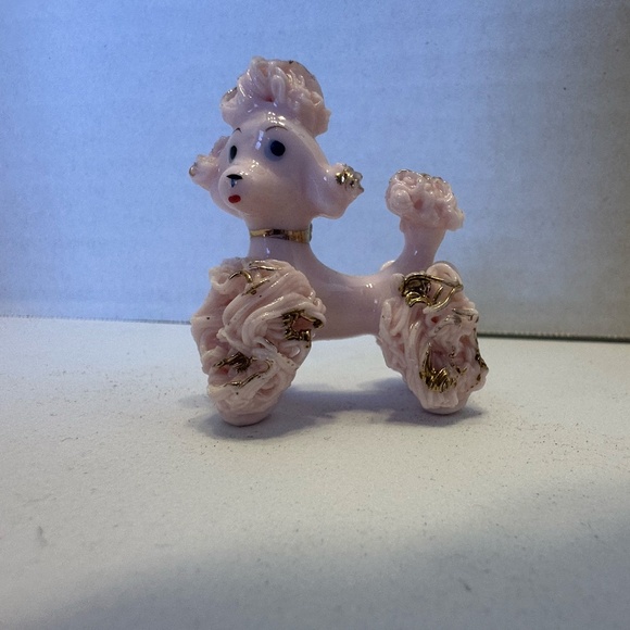 Vintage Lefton Lass and Poodles Porcelain Japanese Figure #692 - Picture 7 of 8
